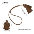 thumbnail image 2 of Uxcell Tassel Curtain Tiebacks, Curtain Holdbacks with Tassel for Home Brown 2 pack, 2 of 6