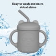 thumbnail image 3 of Vaso de entrenamiento de silicona Hukapapa y pajita para niños pequeños, 8 meses, 3 of 5