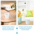 thumbnail image 3 of 12 Pcs Small Iron Bucket Galvanized Flower Mini Tin Buckets Planter Pots Cache Sheet Simple Child White, 3 of 6