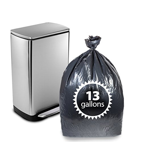 Black 50 Count Primode Plastic 65 Gallon Trash Bags 