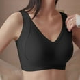 thumbnail image 4 of dazeni Womens Seamless Sport Bras Pack of 3 Wireless Supportive Push Up Bra Bralette Soft No Underwire Full Coverage T-Shirt Bras, 4 of 5