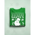 thumbnail image 3 of Santa's Naughty List Christmas Men's Sweatshirt, 3 of 4