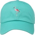thumbnail image 3 of Flamingo Mint Dad Hat Baseball Cap Polo Style Adjustable, 3 of 4