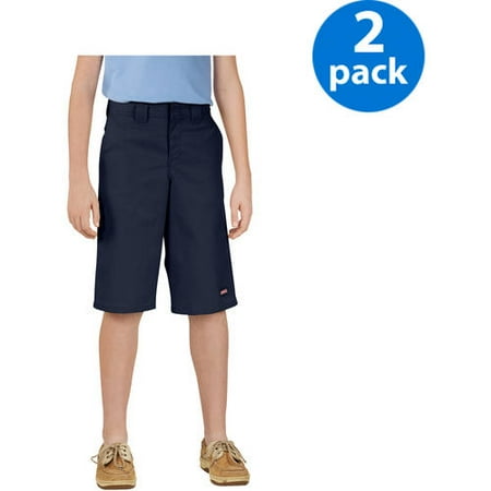 Genuine Dickies Boy;s Shorts with Multi Use Pocket, 2 Pack