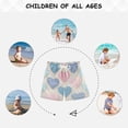 thumbnail image 6 of Kids' Beach Pants Comfortable Swim Trunks Gingham Heart-shaped Pattern Shorts for Pool Vacation and Lounge Wear X-Small, 6 of 8