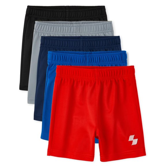 Shorts deportivos de baloncesto The Children's Place para niños, paquete de 5, 4 años
