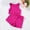 Hot Pink, variant on Cethrio Girls Summer Outfit Sets, Sleeveless Gifts Cotton T-shirts with Shorts Sets Purple Size 6