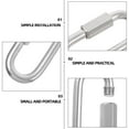 thumbnail image 3 of CTIRCHIU 5 Pcs Stainless Steel Chain Link Quick Connector for Camping, 3 of 6