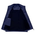 thumbnail image 7 of Sewkxo Mens Vests Outerwear Windproof Lightweight Softshell Vests Sports Sleeveless Jacket for Golf Hiking Fishing Running,Dark Blue XL, 7 of 7