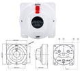thumbnail image 3 of 12-36V White Battery Selector Switch Distribution Marine Boat Battery battery isolator Switch Caravan Yacht Isolator Selector Switch, 3 of 7