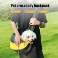 thumbnail image 4 of Pet Carrier Backpack Zipper Closure Hands-Free Mesh Sling Bag Breathable Design Mesh Cloth Crossbody Shoulder Bag, 4 of 8