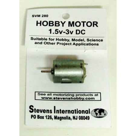 Speed Electric Motor - 1.5 to 3v DC Small Electric Motor (Round Can) (for more speed)