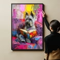 thumbnail image 6 of Skye Terrier Decor Poster Unframe, Skye Terrier Dog Canvas Wall Art, Dog Reading Book Canvas Print Painting Poster Wall Decor Dog Lovers Gifts, 6 of 6