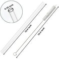 thumbnail image 2 of Replacement Straw Compatible with Stanley Cup Tumbler, Pack Reusable Straws with Cleaning Brush, Plastic, Clear, 2 of 4