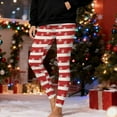 thumbnail image 2 of Gamivast Womens Christmas Leggings Plus Size Striped Printed High Waisted Pull on Holiday Pants Smoothing Stretch Tummy Control Ankle Length Funny Leggings Christmas Clothing, 2 of 7