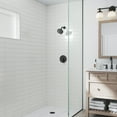 thumbnail image 3 of Brondell Nebia High Pressure Shower Head, Yuba NE80, Fixed Showerhead, 5- Setting, Precision Nozzle, Matte Black, 3 of 9