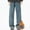 115#Blue, variant on Ftwytp Straight Leg Denim Pants for Men Plus Size Fashion Solid Color Oversized Street Fashion Jeans Loose Fit Vintage Distressed Denim Trousers