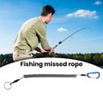 thumbnail image 2 of LYMAYTER 1 Set Rod Release Rope Toughness High Stretch Strong Pulling Force Quick Release Fishing Keychain Ring Hook Fishing Enthusiasts, 2 of 7