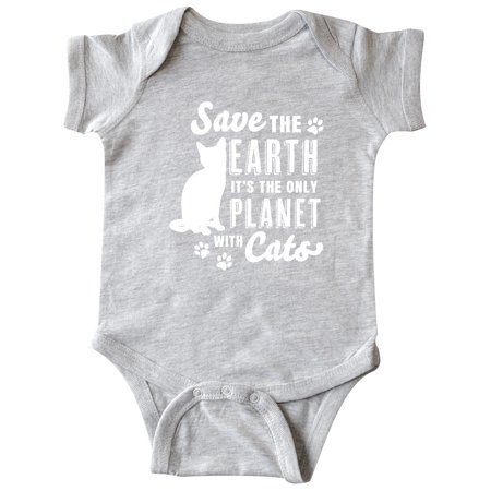 

Inktastic Save the Earth It s the Only Planet with Cats with Pawprints Gift Baby Boy or Baby Girl Bodysuit