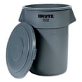 thumbnail image 2 of Rubbermaid Commercial 265400GYCT Brute 55-gallon Container Lid - Flat - Plastic - 3 / Carton - Gray, 2 of 4
