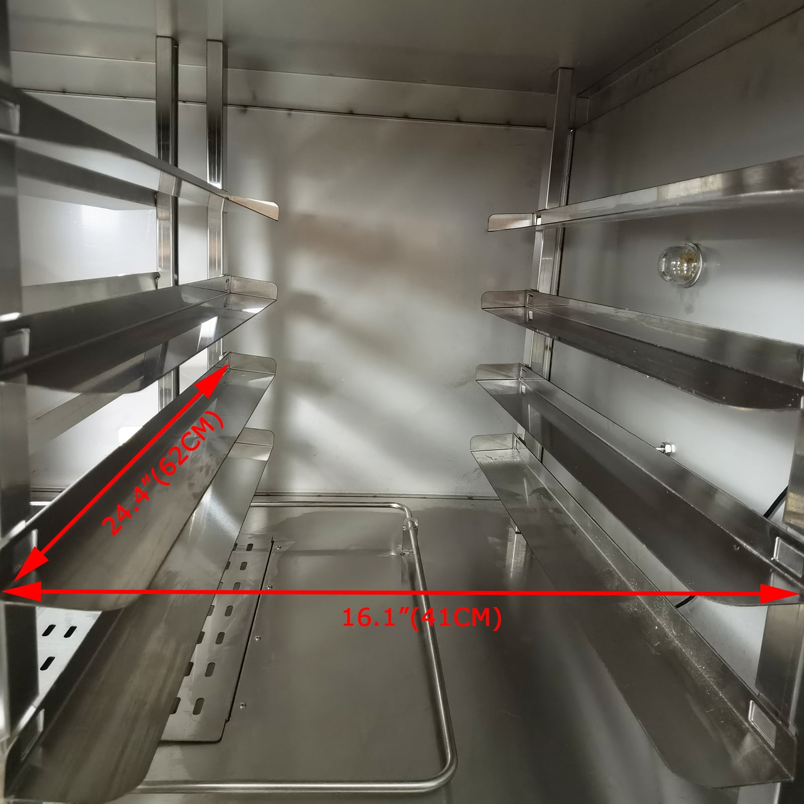 Triple Pizza Oven Machine Commercial with Fermentation Tank 4 Baking Sheets 8 Fermentation Sheets 220V 3PH