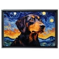 thumbnail image 2 of Appenzeller Sennenhund Dog Canvas Van Gogh Starry Night Wall Art Gifts Canvas Wall Art Frame Music Artist Customized Canvas Framed Photo Art Work For The Bedroom(Gifts For Dog Lover ), 2 of 6