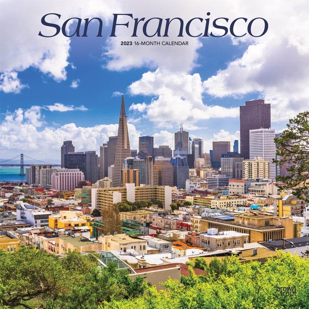 San Francisco 2023 Wall Calendar 12x12 by Browntrout - Walmart.com