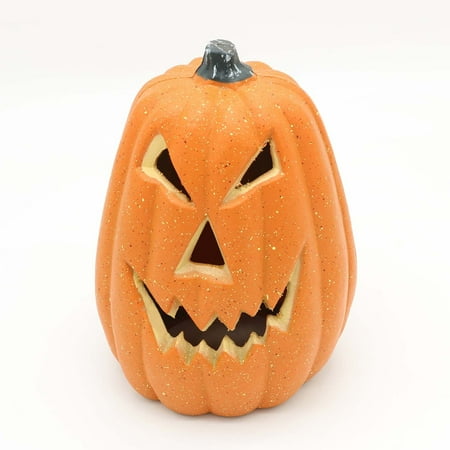 

Plastic Jack O Lantern Pumpkins Outdoor Indoor Halloween Light up Pumpkin with Spooky Lights Battery Operated Lighted Pumpkins Halloween Pumpkin Decoration Party Favor for Haunted House Porch