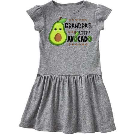 

Inktastic Grandpa s Little Avocado with Cute Baby Avocado Gift Toddler Girl Dress