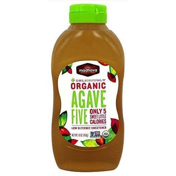 6 Pack Madhava Natural Sweeteners Organic Agave Five Nectar 16 Ounce Sugar Substitute Products Walmart Com Walmart Com
