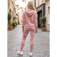 thumbnail image 3 of Conjunto de Sudadera y Pants Aterciopelado Unitalla para Mujer Diseño Cómodo y Sofisticado, 3 of 5
