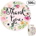 thumbnail image 2 of Etiquetas de regalo de boda JAMW Floral Gracias 500 etiquetas, 2 of 5