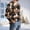 R44# Brown, variant on Plus Size Christmas Shirts Men Holiday Long Sleeve Christmas Tree Deer Plaid Print T Shirts Loose Fit Casual Crew Neck Lightweight Pullover Tops,Blue,2XL