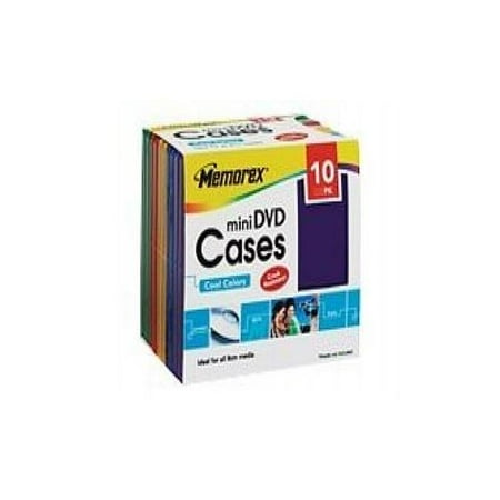 memorex mini dvd cases storage mini dvd case blue yellow red