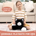thumbnail image 3 of MorisMos 31.5“ Giant Cat Stuffed Animal, Big Blank and White Cat Plush Toy, 3 of 8