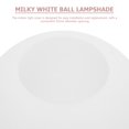 thumbnail image 6 of Milky White Ball Lampshade Lamp Shades Simple Lamp Shade Drop Lights Endurence Round Lamp Shade Glass Lampshade, 6 of 6