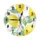 thumbnail image 1 of Reloj de pared de limón, silencioso, sin tictac, de 10 pulgadas, estilo rústico retro, decorativo para sala de estar, cocina, hogar, baño y dormitorio, 1 of 7