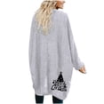 thumbnail image 6 of Uhndy 2022 Jackets for Women, Women Casual Christmas Printed Blouse Mid-Length Cardigan Long Sleeve Solid Tops Sweater Winter Coats Christmas Gifts for Women, 6 of 6