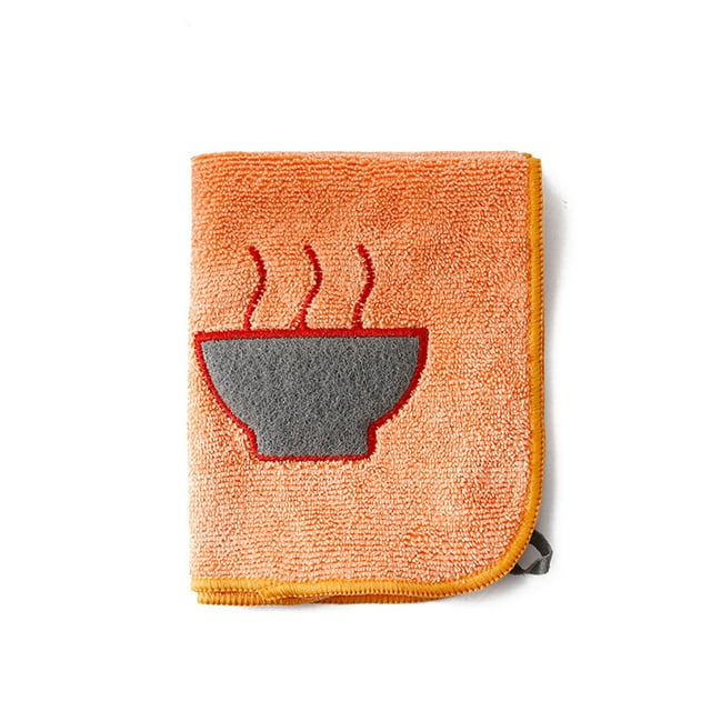 Microfibre Dish Bowl Pan Glass Cloths Washing Towel pan cleaning towel Cartoon Pattern Kitchen Cleaning Wiping Rags