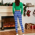 thumbnail image 5 of Gamivast Christmas Leggings for Women High Waist Striped Stretchy Funny Xmas Pants Holiday Pull on Workout Running Gym Leggings Party Full Length Loungewear Running Outfit, 5 of 6