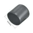 thumbnail image 3 of 4pcs Rubber End Caps 32mm ID Vinyl Round Tube Bolt Cap Cover Dark Gray, 3 of 5