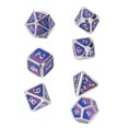 thumbnail image 3 of Dados Juego de Dados metálicos Juego de rol poliédrico Número Blanco Claro para Juego ANGGREK Otros, 3 of 8