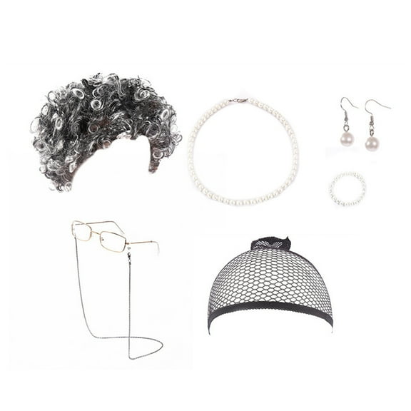 Lady Wig Granny Wig Lady For Women Grandma Wig Cap Wet And Wavy Straight Human Lace Front Wigs with It's A Wig Wigs for Women Long Hair Wig Lace Front Hair Wigs with Closure