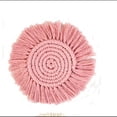 thumbnail image 3 of Posavasos para bebidas, juego de posavasos de algodón hechos a mano, posavasos bohemios con borlas, posavasos redondos tejidos, para tipos de tazas, 6 uds., 3 of 5