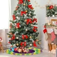 thumbnail image 4 of GZHJMY Mardi Gras Christmas Tree Skirt, Tree Skirt for Holiday Party Home Christmas Day Ornaments 36", 4 of 6