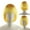 Yellow, variant on TAZAG short straight hair wig with bangs, universal synthetic wig for Halloween, parties, anime role-playing daily