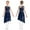 Navy Blue, variant on Kids Girls Modern Lyrical Dance Dress Shiny Latin Jazz Ballet Dance Performance Lyrical Outfit Light Purple 6