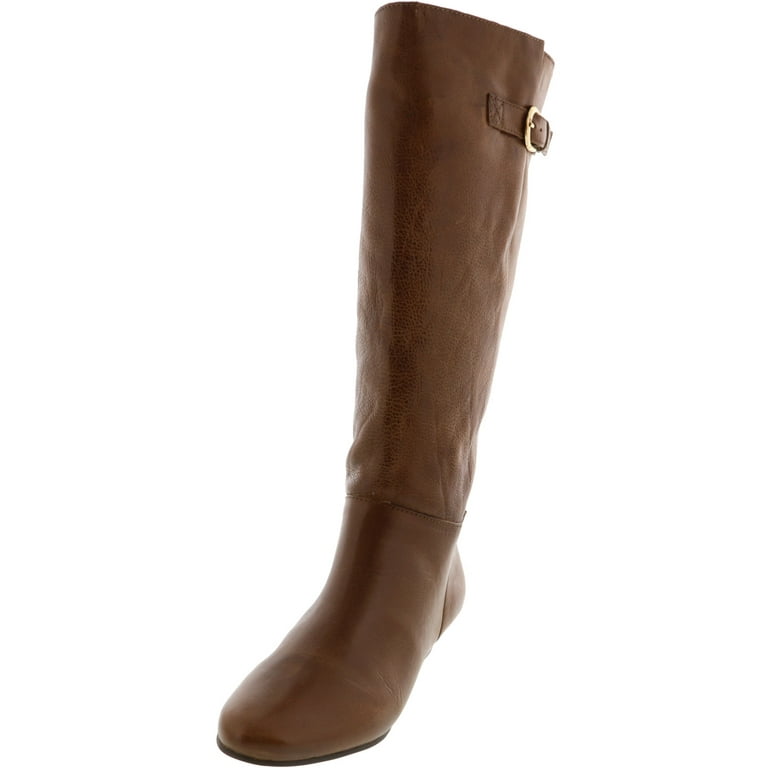 poco claro Actual Tregua Steve Madden Women's Intyce Leather Cognac Knee-High Boot - 7M - Walmart.com