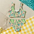 thumbnail image 6 of CCRFTGI Swimsuit for Kids Girls Size 7 Two Piece Sets Swimming Bathing Suit Beach Holiday Fruit Print Bikini Set Summer Cute Girls Clothes Swimsuits Swimwear Green 2-3 Years, 6 of 9