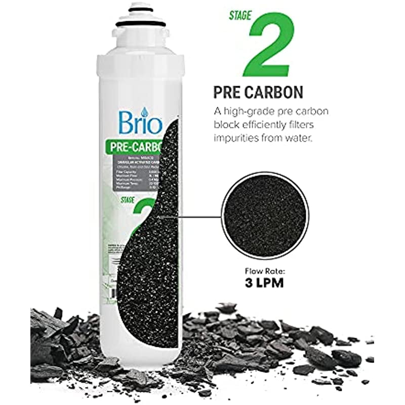 Buy Brio Water Cooler Filter Replacement Stage2 Pre Carbon Granular